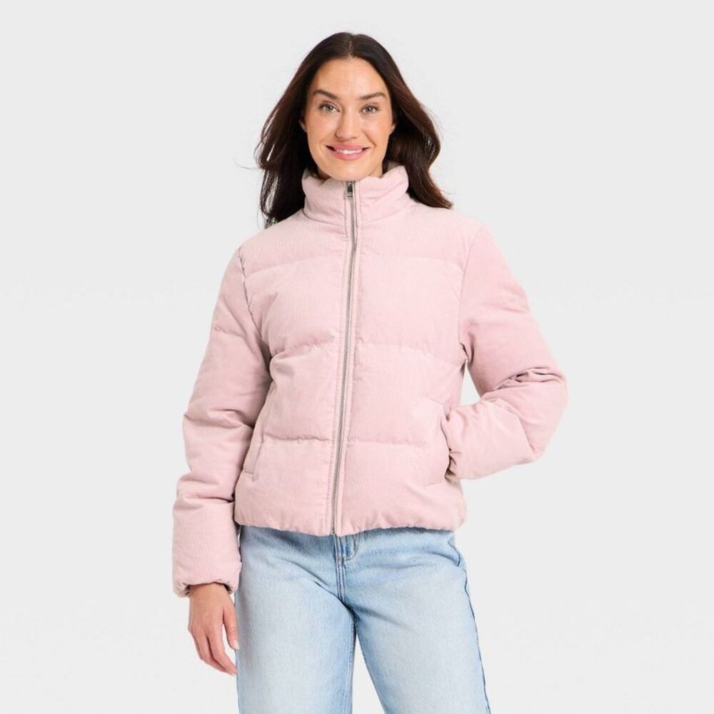 Universal Thread - Women's Puffer Jacket - Universal Thread Light Pin Light Pink